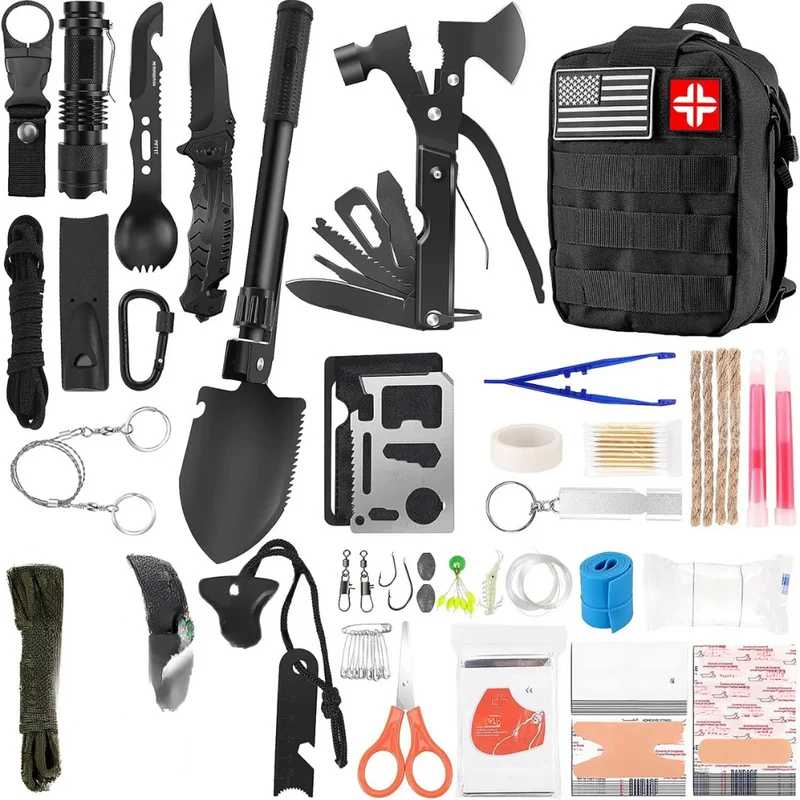 Camping-Überlebens-Erste-Hilfe-Set™ | Unverzichtbarer Outdoor-Begleiter für Sicherheit