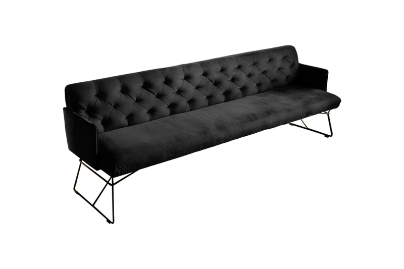 KAWOLA Esszimmerbank CHARME Velvet schwarz