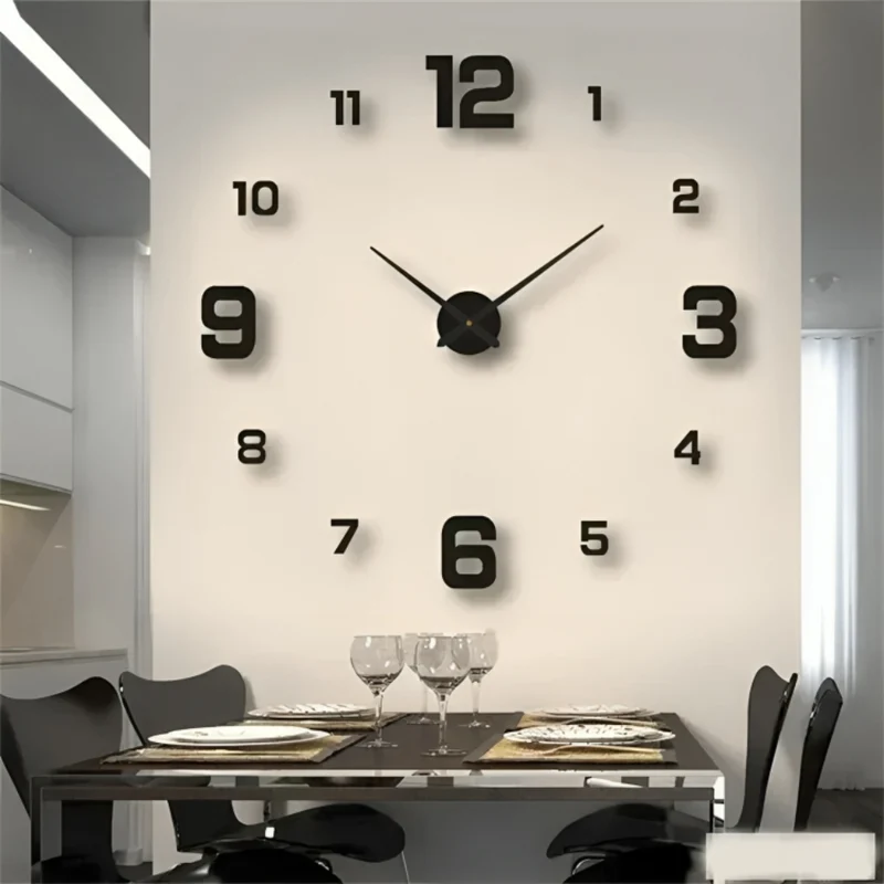 3D-Leuchtwanduhr ohne Rahmen™ | Elegante 3D-Luminous Wanduhr