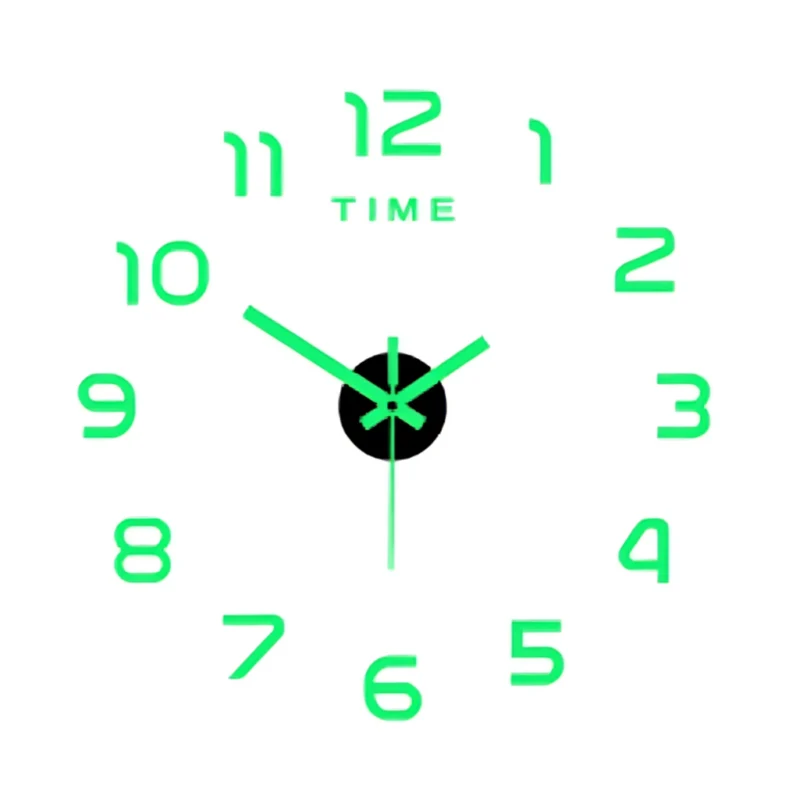 3D-Leuchtwanduhr ohne Rahmen™ | Elegante 3D-Luminous Wanduhr