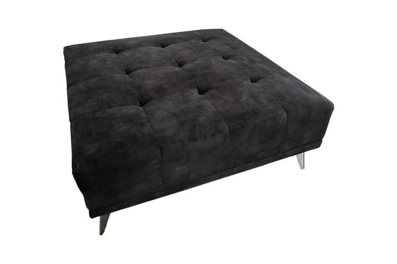 B-Ware KAWOLA Hocker WIOLO velvet anthrazit