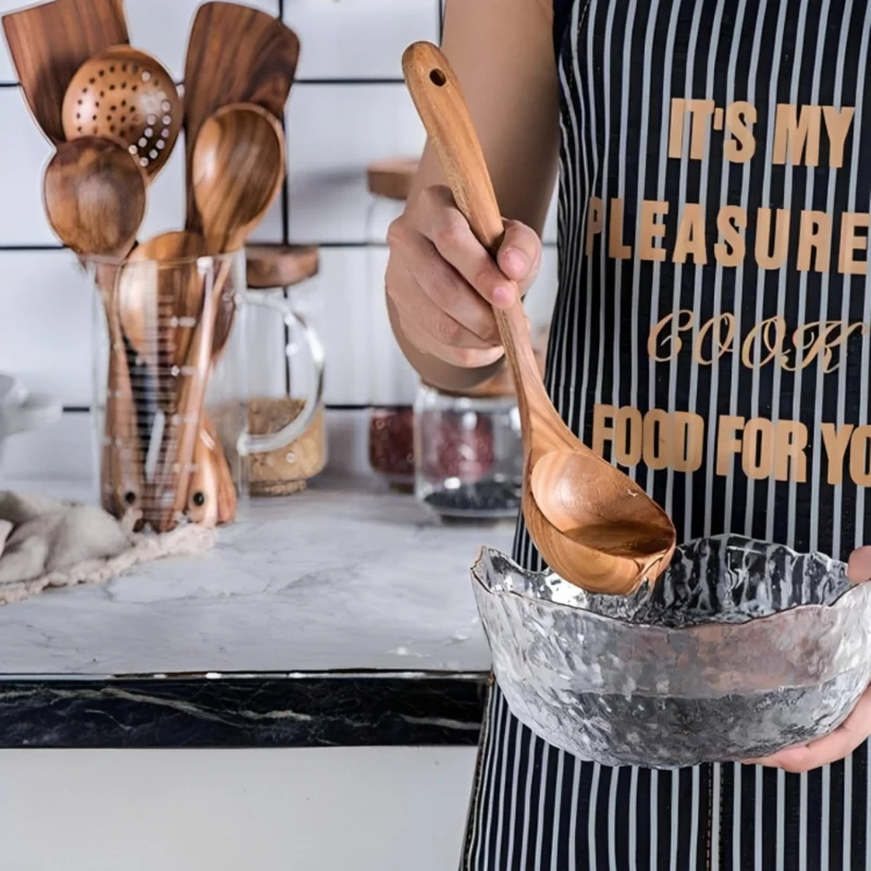 TeakTreat™ | Teak Naturholz Geschirr Löffel