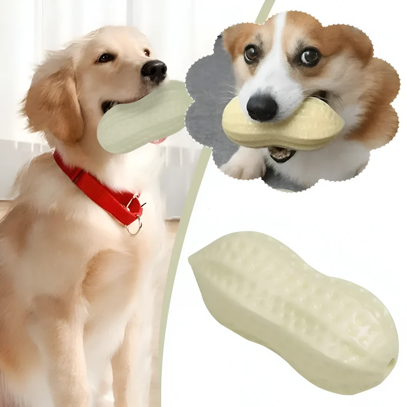 Schreiende Gummi-Erdnuss™ | Emotionales Spielzeug für Hunde