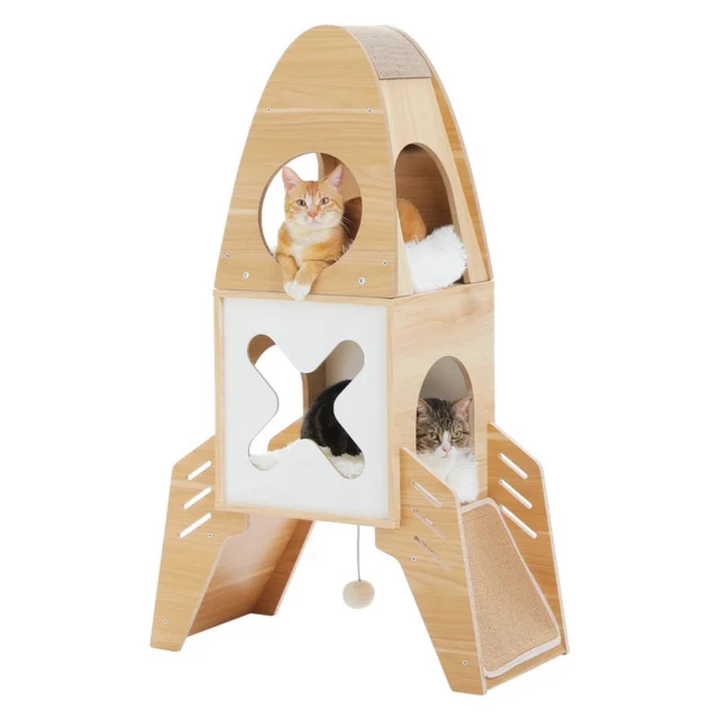 Moderne Katzenrakete™ | Modischer Katzenbaum im Rocket-Design