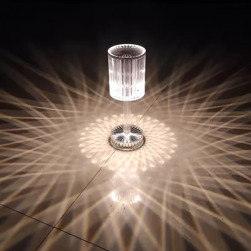 Tischlampe im Diamant-Stil™ | Elegante, kabellose Diamant-Tischlampe