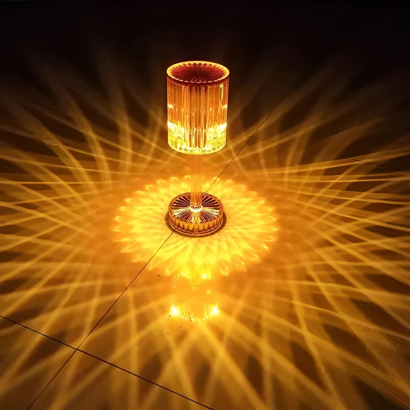 Tischlampe im Diamant-Stil™ | Elegante, kabellose Diamant-Tischlampe