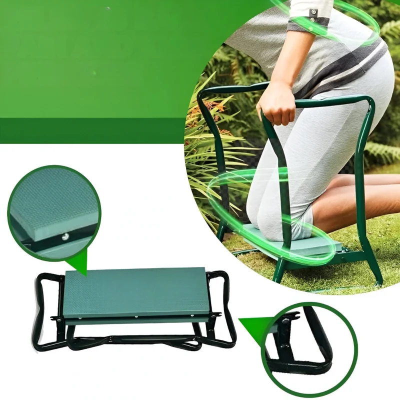 Gartenkniebank klappbar™ | Komfortable Garten-Kniebank für mühelose Arbeit
