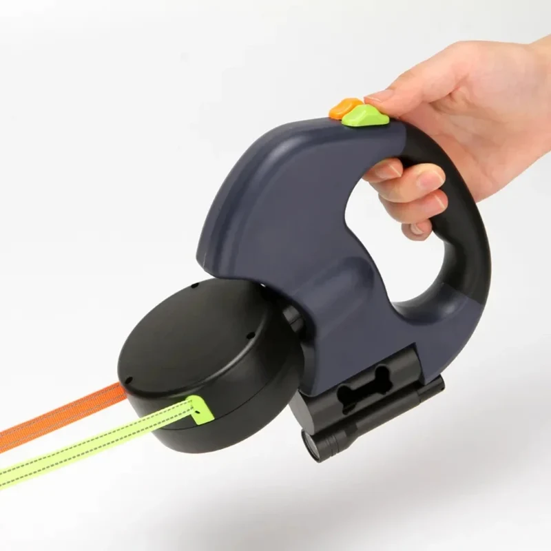 Retractable Nylon™ | Praktische doppelte Hundeleine, Freiheit & Sicherheit