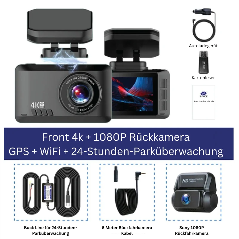 SharpDash™ | Ultra HD 4K Dashcam mit Nachtsicht
