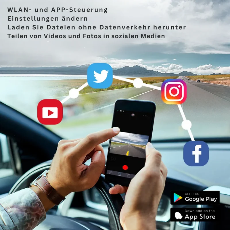 SharpDash™ | Ultra HD 4K Dashcam mit Nachtsicht