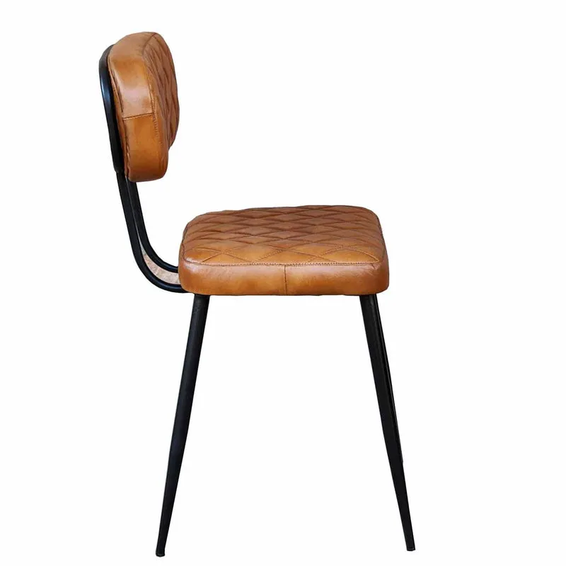 Lederstuhl Sofia Cognac 2er Set