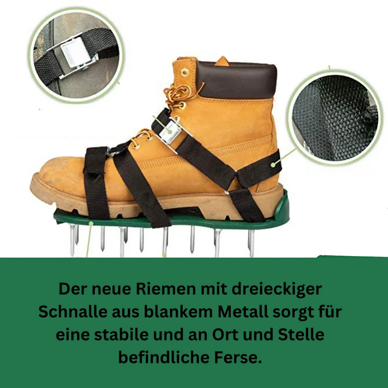Rasenbelüfter-Schuhe™ | Handsfreie Rasenlüfterschuhe für grünen Rasen