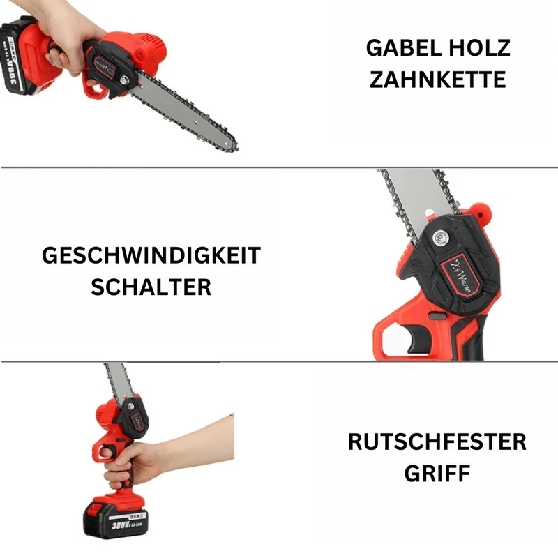 Mini-Elektrosäge™ | Kompakte Akku-Kettensäge für Gartenarbeit