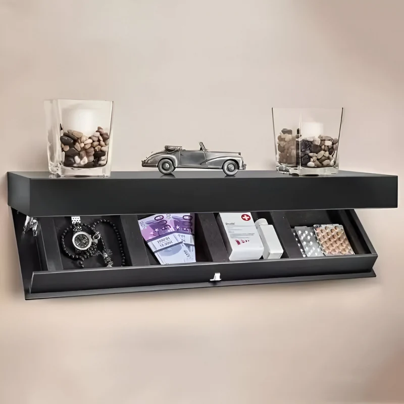 Verdeckter Schwebekörper aus Holz™ | Verstecktes, elegantes Design-Regal