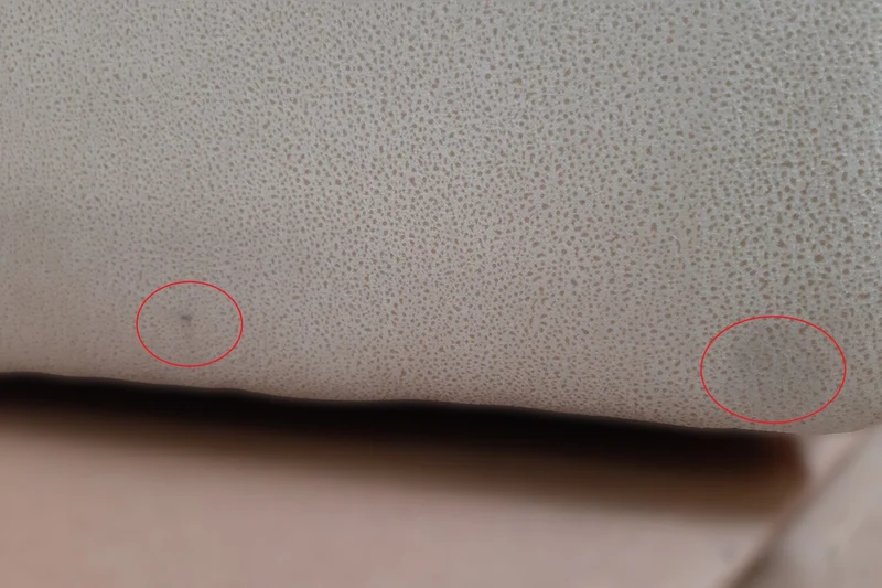 B-Ware KAWOLA Stuhl Cali Sessel Microfaser taupe Füße matt-schwarz