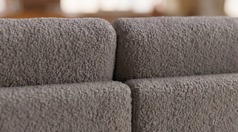 KAWOLA Sofa MARLIN 3-Sitzer Stoff greige