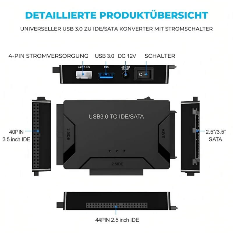 SyncByte™ | Festplattenadapter Konverter