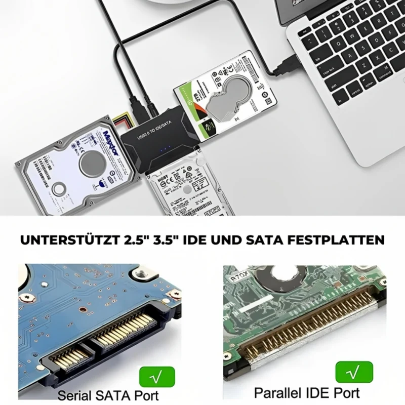 SyncByte™ | Festplattenadapter Konverter