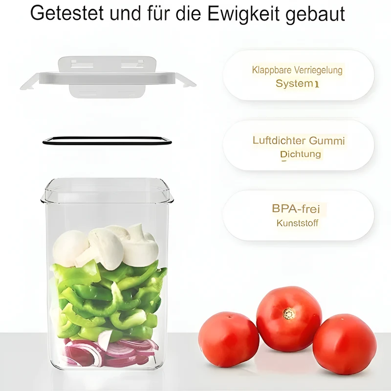 Vorratsbehälter für Lebensmittel™ | Kühlschrank-Ordnung mit Herz