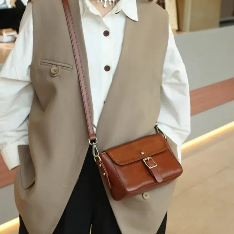 Umhängetasche aus Leder™ | Elegante Leder-Umhängetasche für Damen