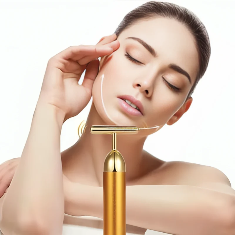 Gesichtsmassage - bar™ | Goldener Roller für strahlende Haut