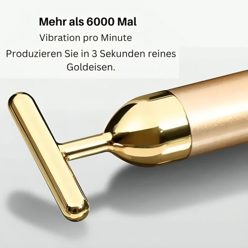 Gesichtsmassage - bar™ | Goldener Roller für strahlende Haut