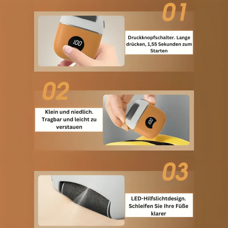 Elektrischer Fußschleifer™ | Sanfte Füße im Handumdrehen
