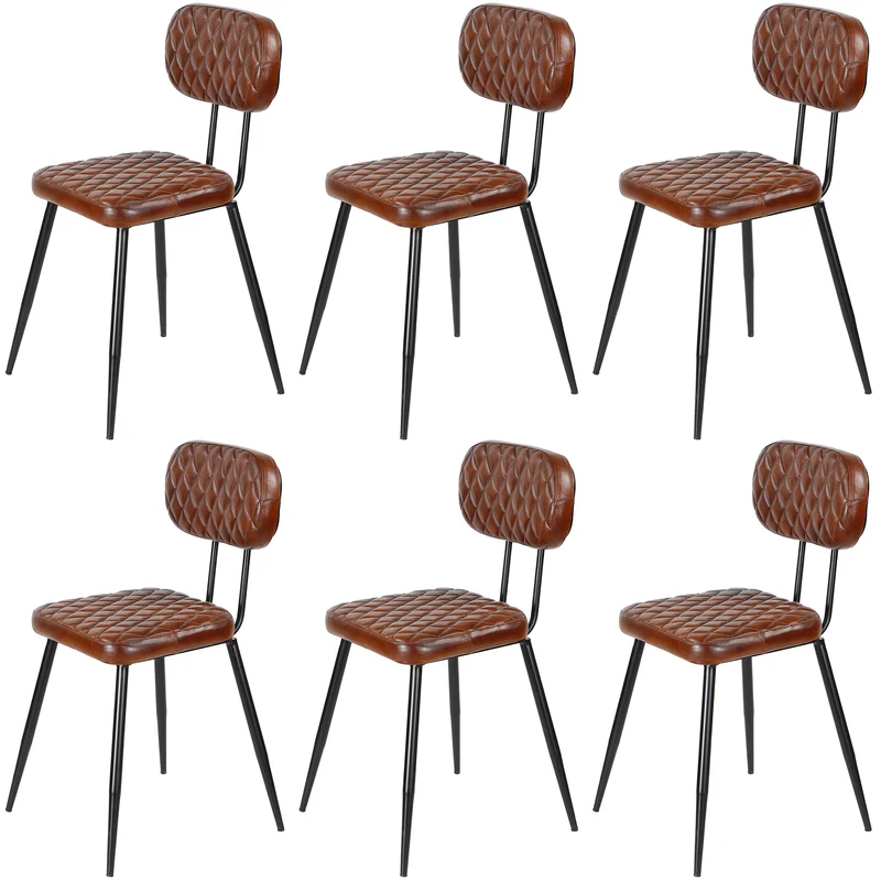 Esszimmerstühle Braun Leder