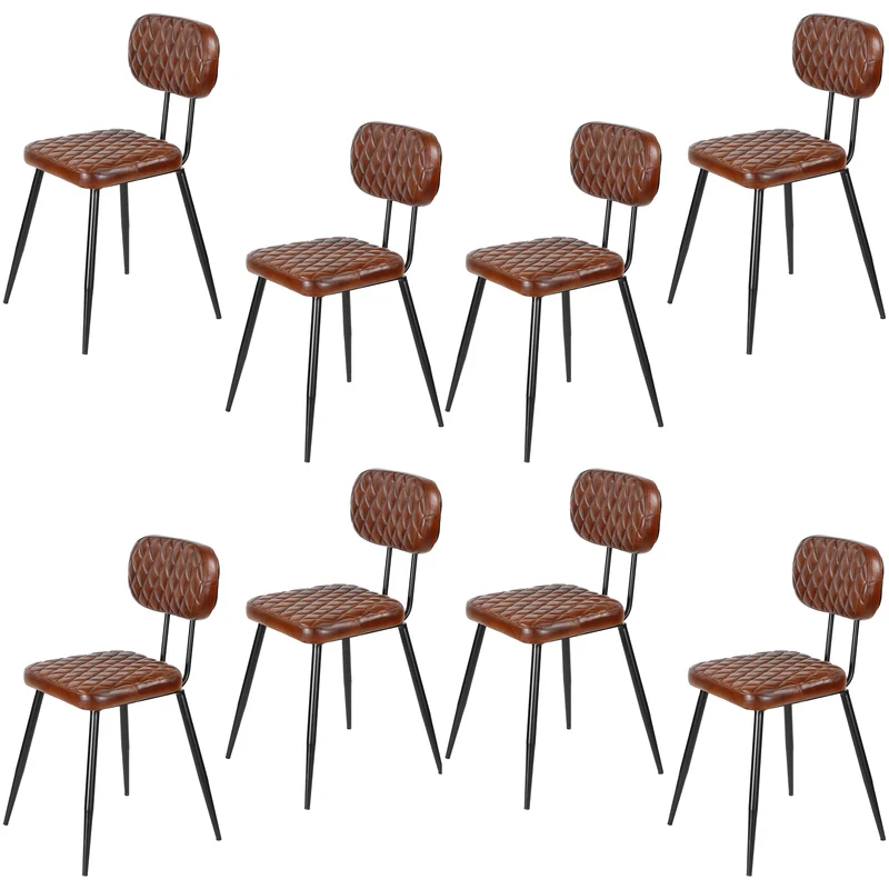 Esszimmerstühle Braun Leder