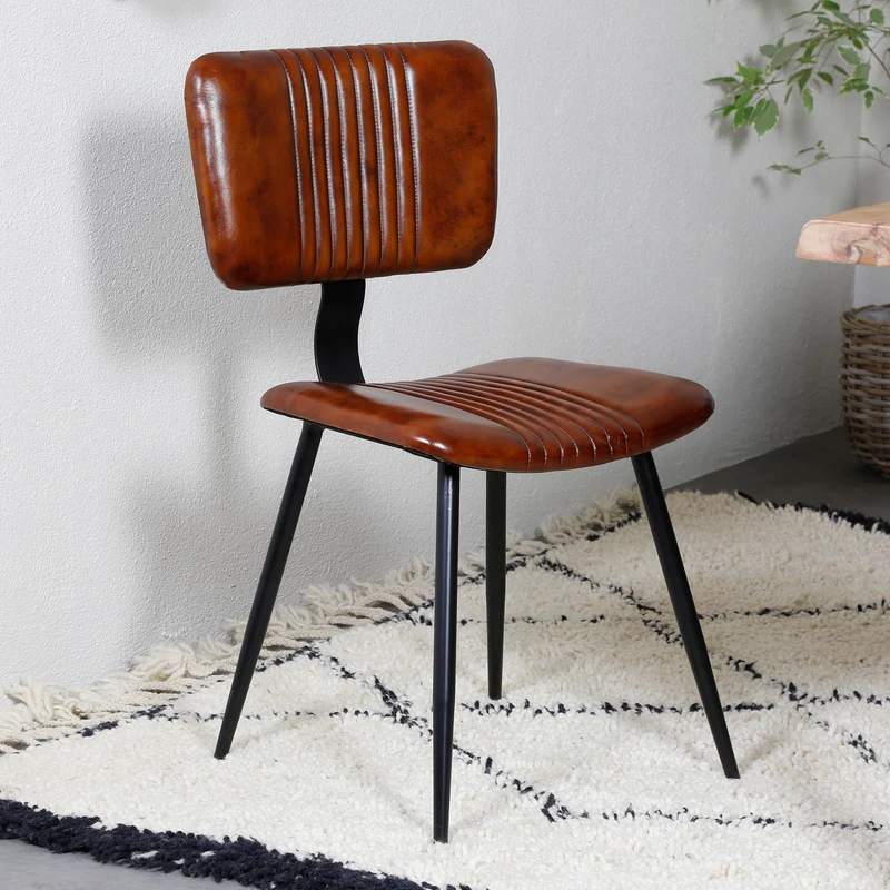 Esszimmerstühle Braun Leder