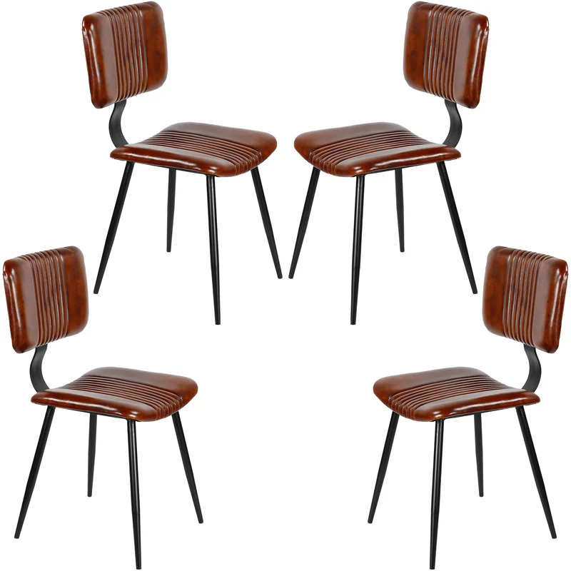 Esszimmerstühle Braun Leder