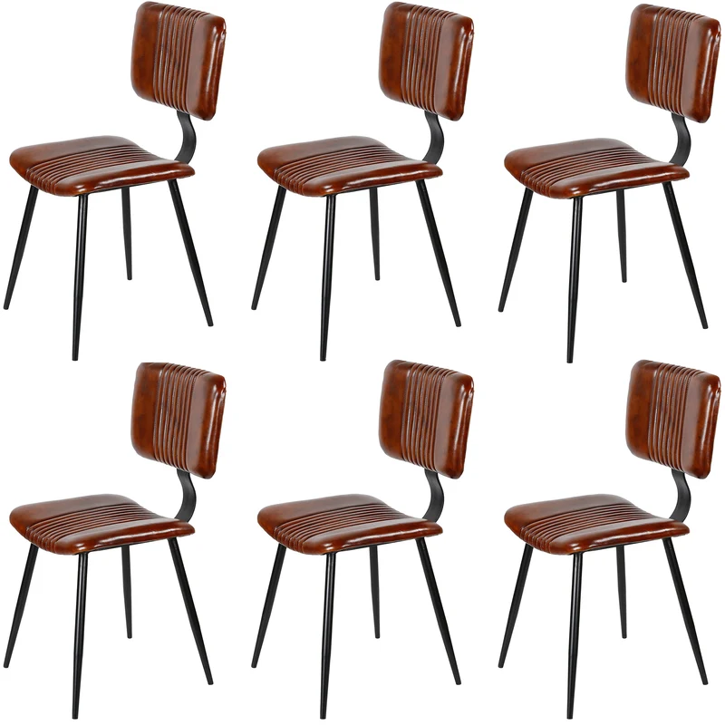 Esszimmerstühle Braun Leder