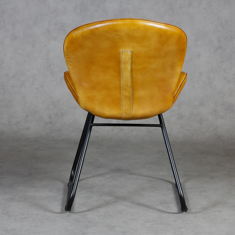 Esszimmerstuhl Leder Cognac Braun