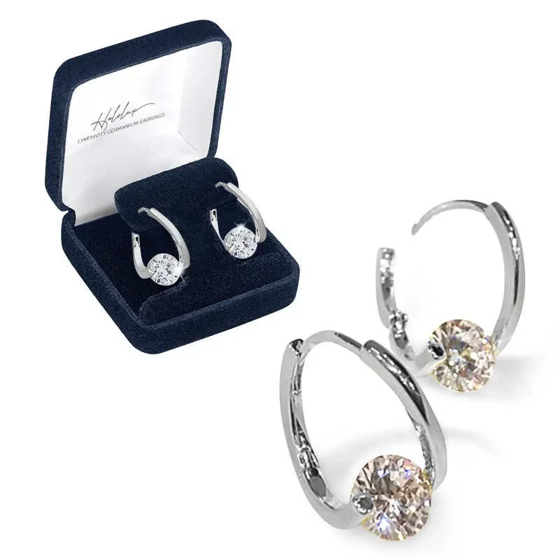 JewelGrace™ | Halolux Lymphvity Germanium Ohrringe