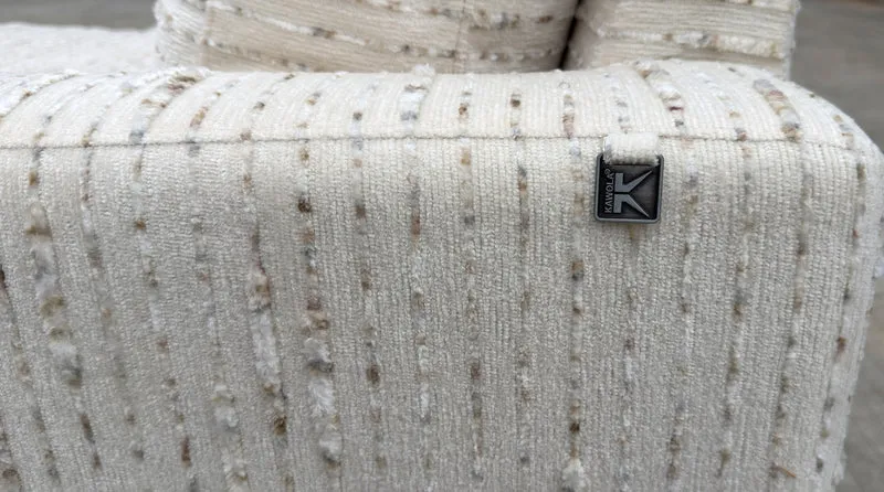KAWOLA Big Sofa MARLIN Stoff cremeweiß