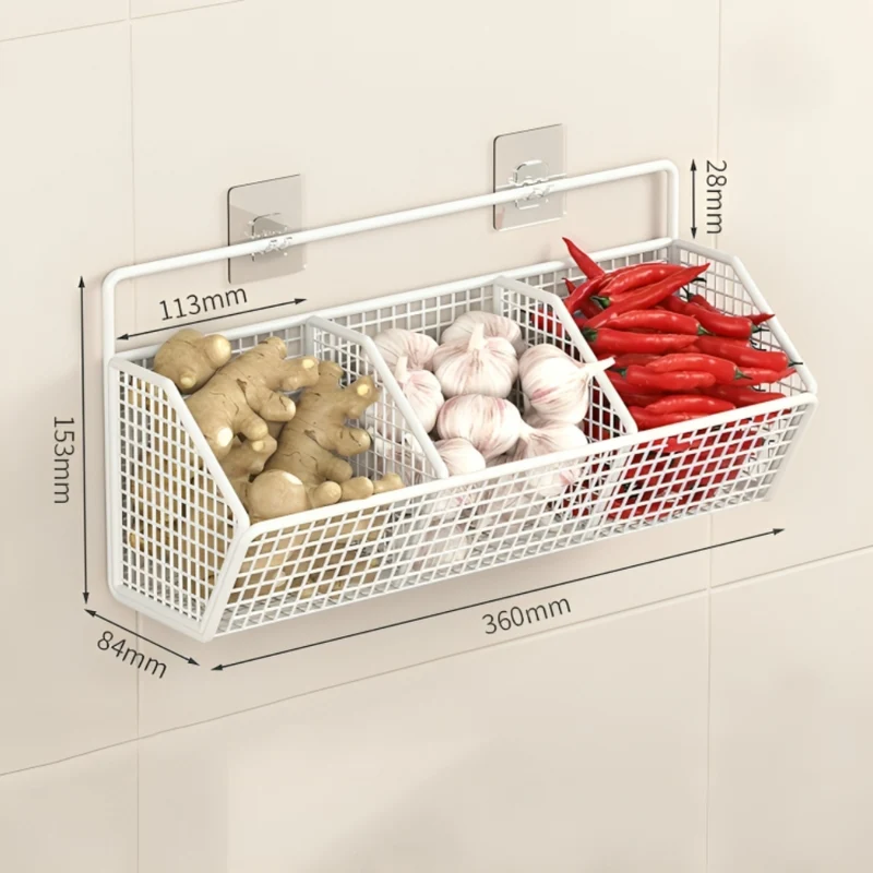 Wandmontiertes Zwiebel-Ingwer-Regal™ | Stilvolles Küchenregal für Ordnung