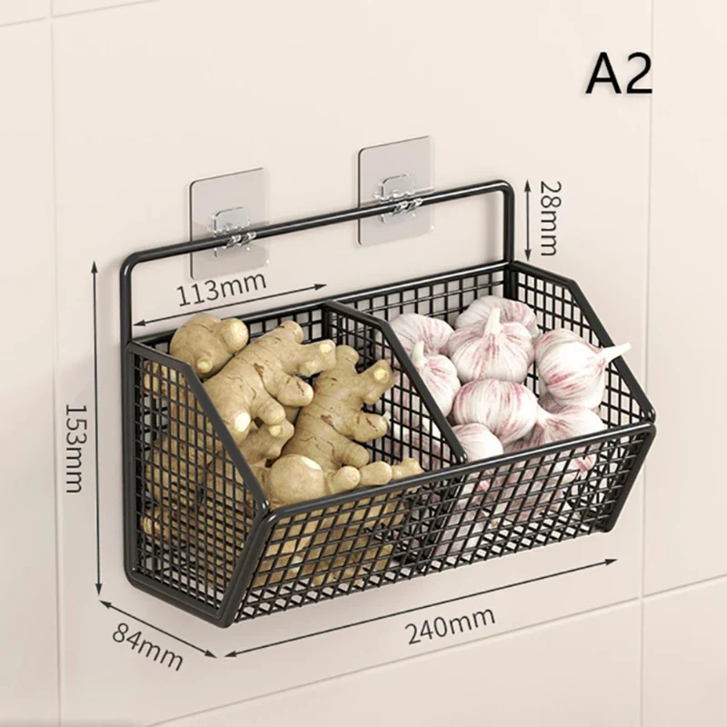 Wandmontiertes Zwiebel-Ingwer-Regal™ | Stilvolles Küchenregal für Ordnung