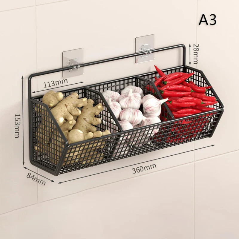 Wandmontiertes Zwiebel-Ingwer-Regal™ | Stilvolles Küchenregal für Ordnung