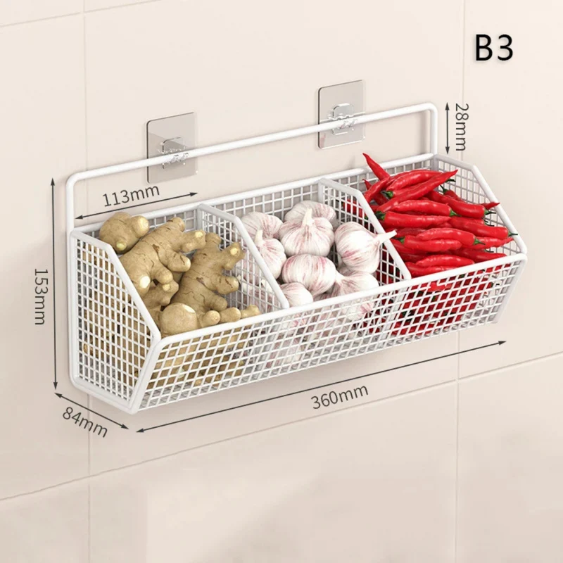Wandmontiertes Zwiebel-Ingwer-Regal™ | Stilvolles Küchenregal für Ordnung