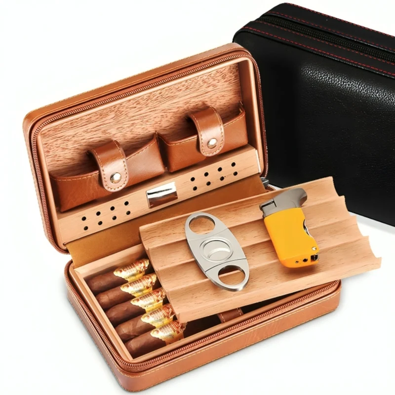 Tragbare Humidor-Zigarrenbox™ | Luxuriöser Genuss für Zigarrenliebhaber