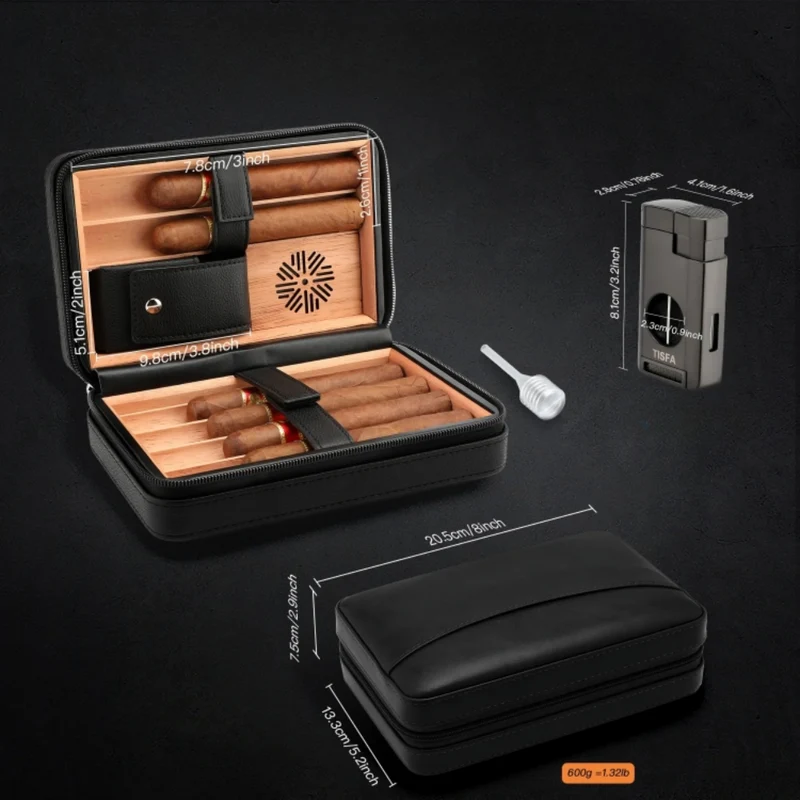 Reise-Zigarren-Humidor™ | Luxuriöser Reise-Zigarre-Humidor