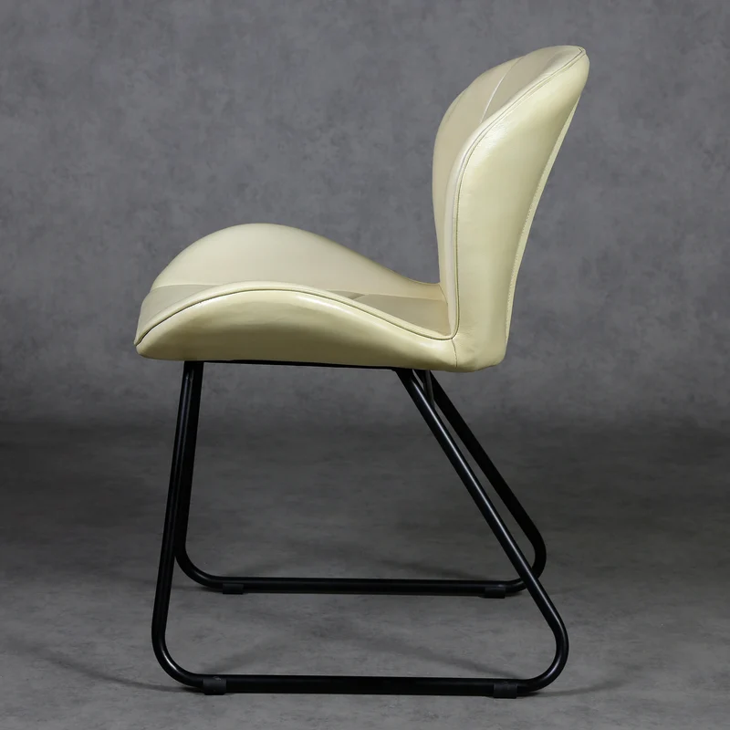 Lederstuhl Beige