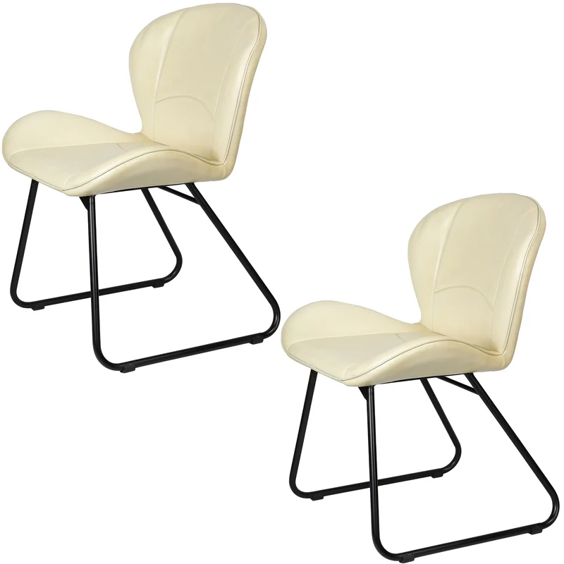 Lederstuhl Beige