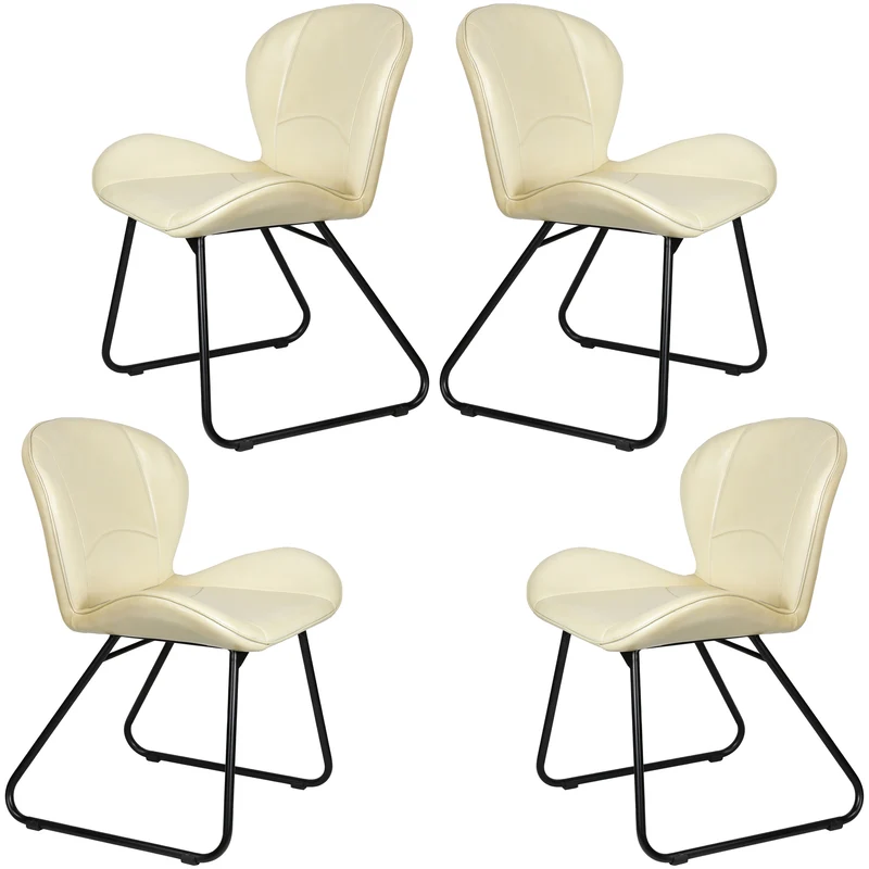 Lederstuhl Beige