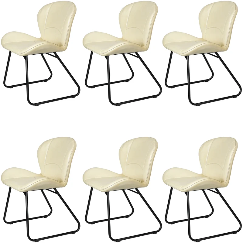 Lederstuhl Beige