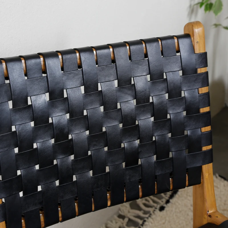 Esszimmerstuhl Schwarz Leder