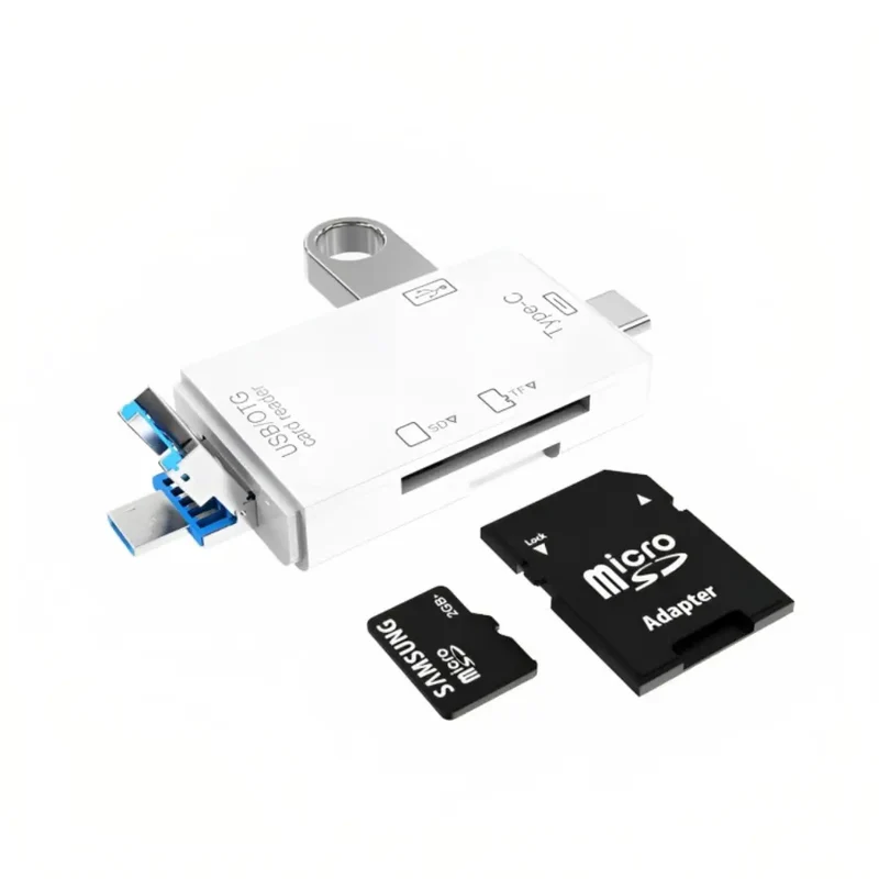 PortFusion™ | 6-in-1-Kartenleser mit USB- und USB-C-Anschlüssen