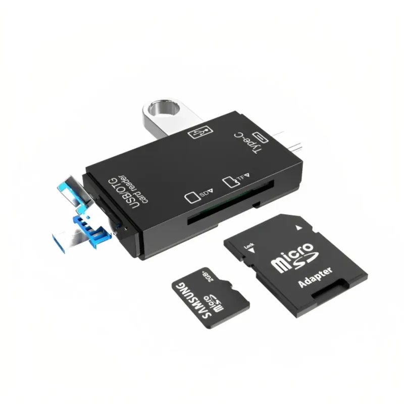 PortFusion™ | 6-in-1-Kartenleser mit USB- und USB-C-Anschlüssen