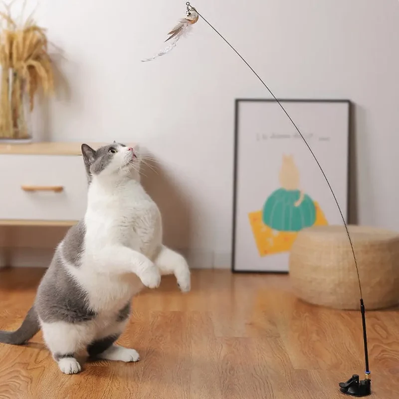 Interaktives Katzenspielzeug-Set mit Vogelsimulation