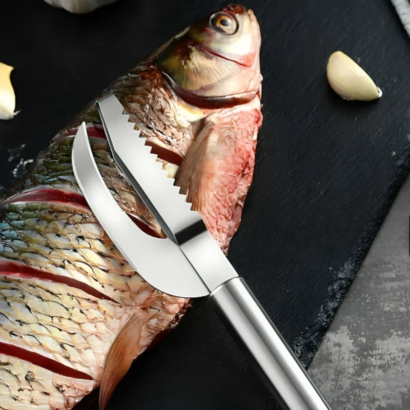 Schaber-Sägezahnschäler™ | Müheloses Fischschuppen-Entfernen
